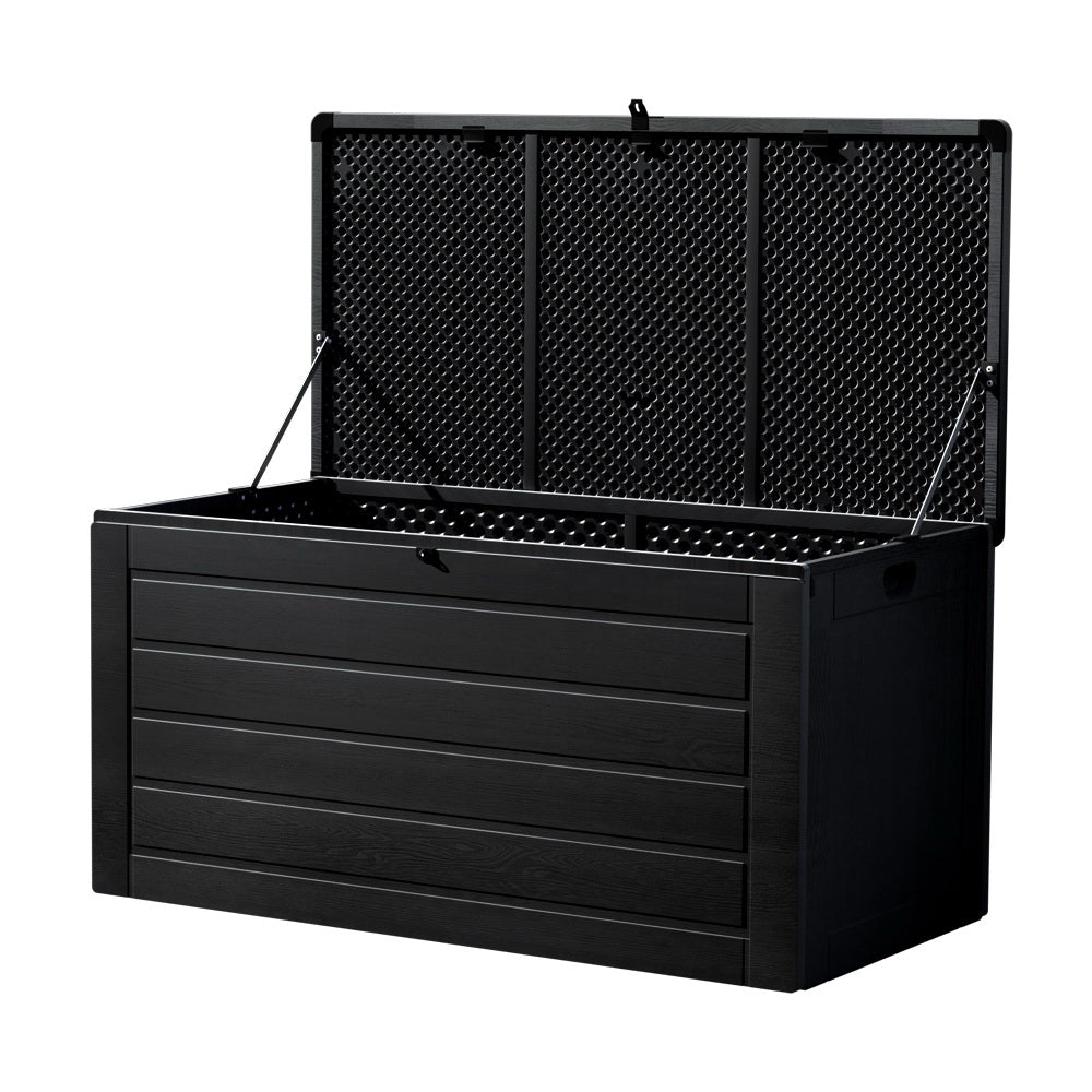 Edithburgh 680L Outdoor Storage Bench Box, Black