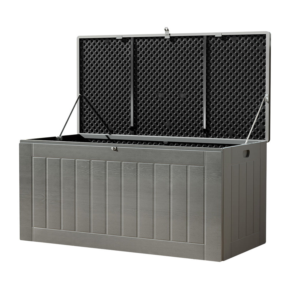 Marion Bay 830L Outdoor Storage Bench Box, Grey