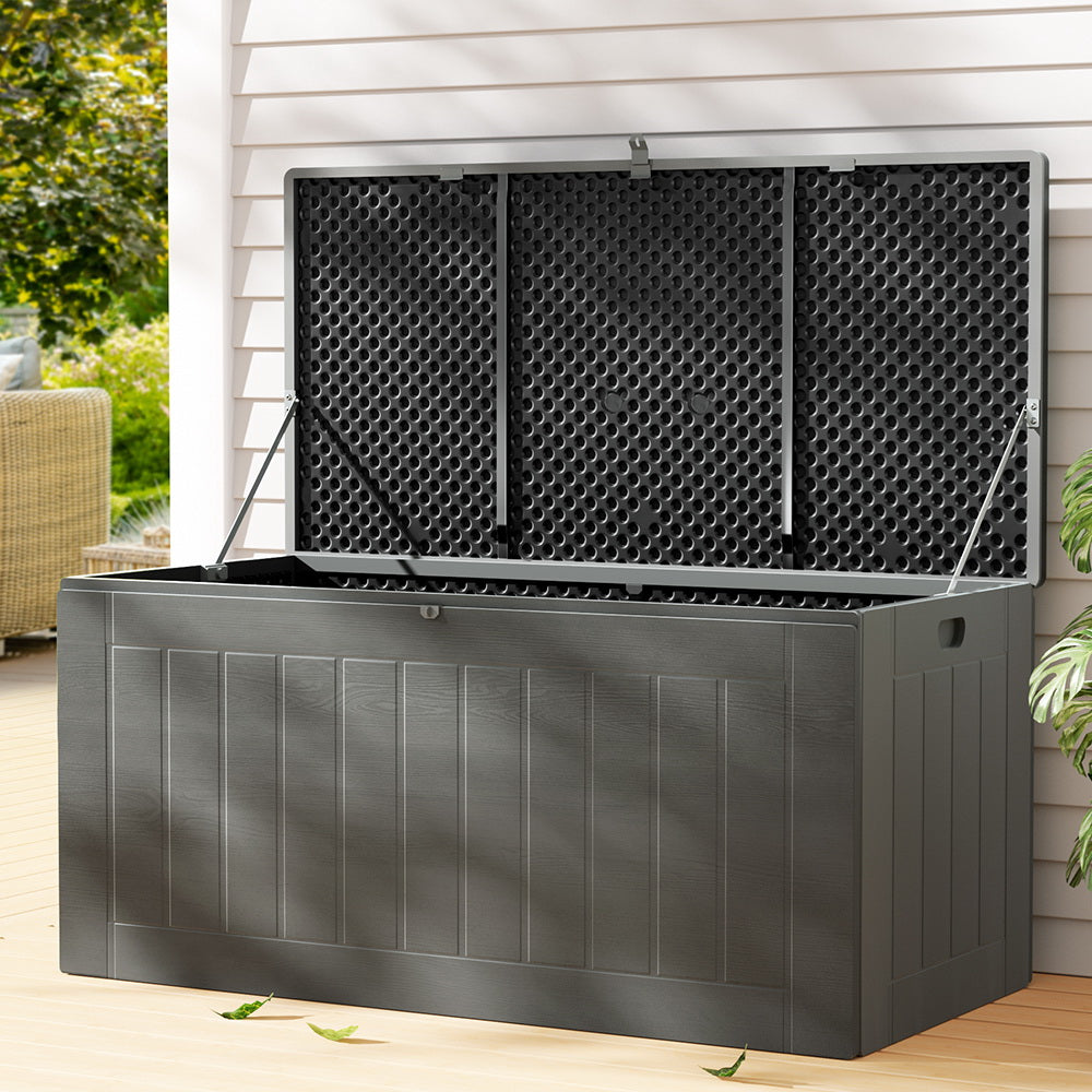 Marion Bay 830L Outdoor Storage Bench Box, Grey