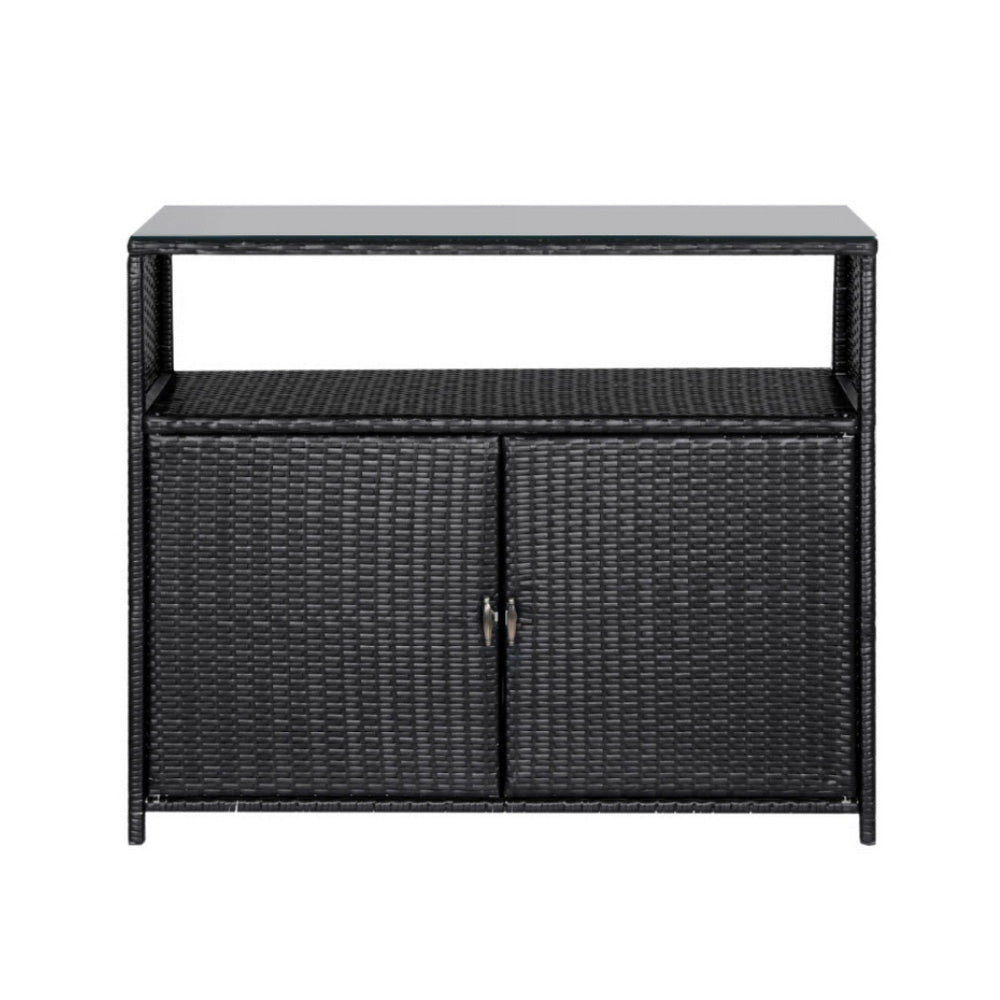 Honiton Outdoor Storage Cabinet, Black