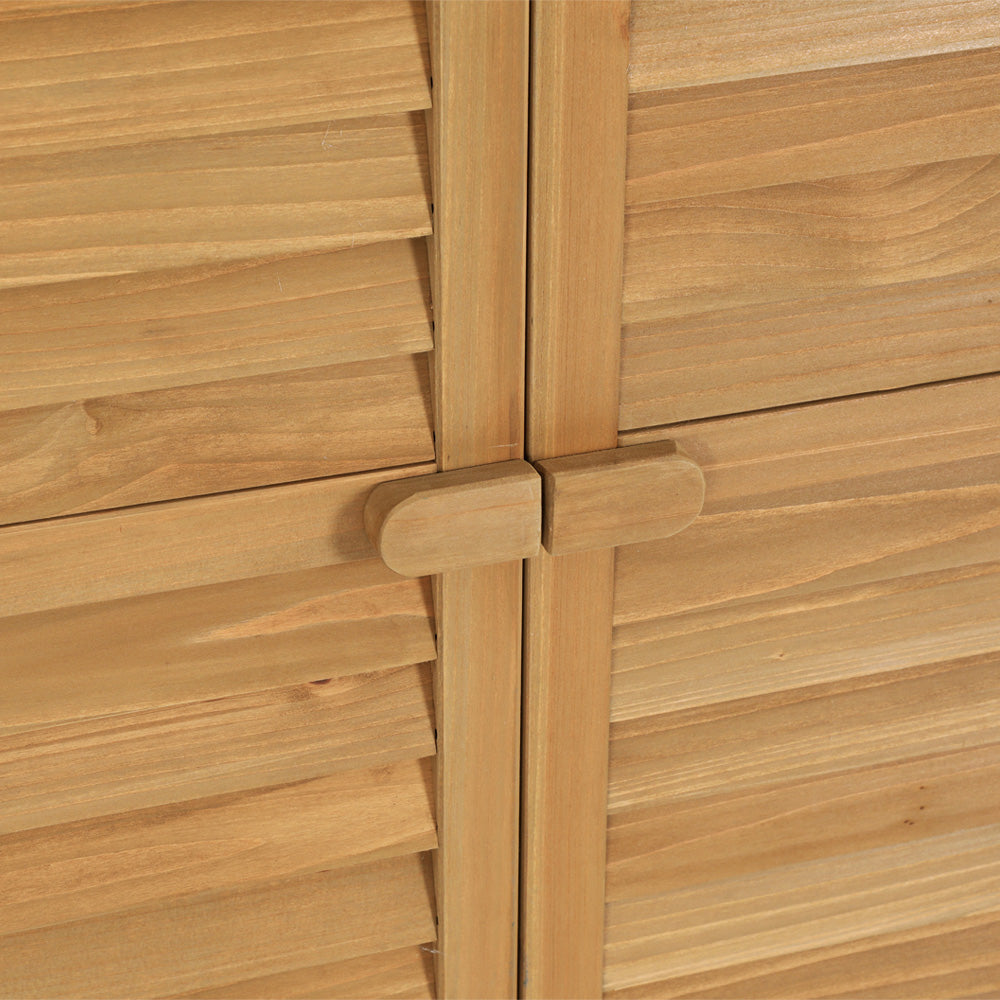 Pine Point 120cm Outdoor Storage Cabinet, Natural