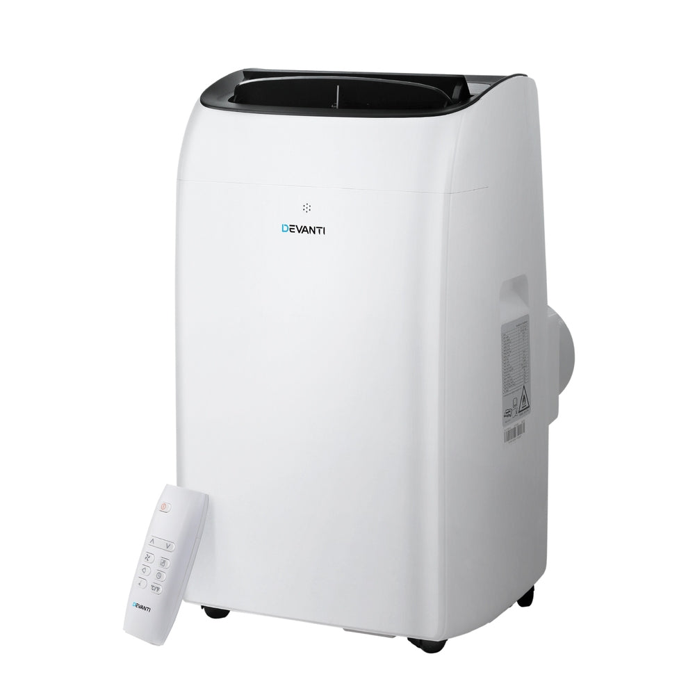 Monate white portable air conditioner with LCD display and remote