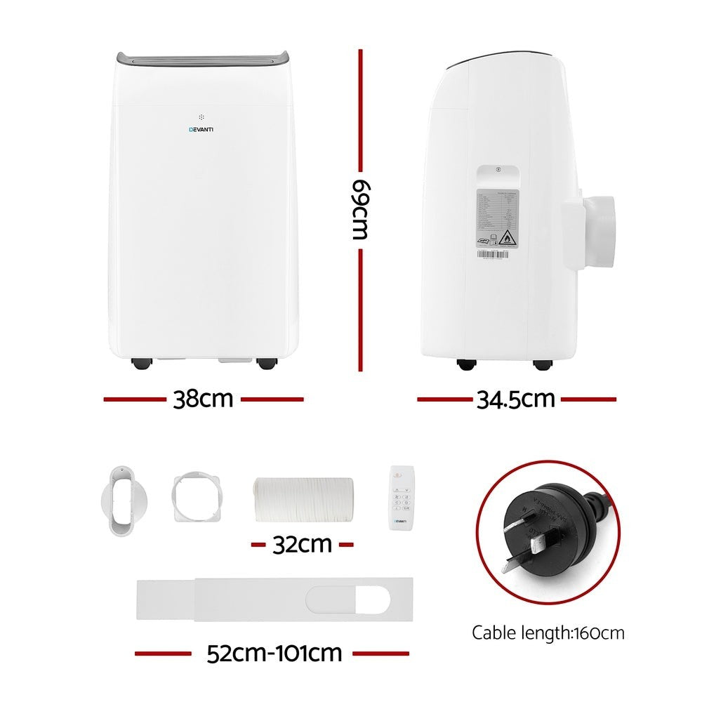 Removable mesh filter at the rear of the portable air conditioner