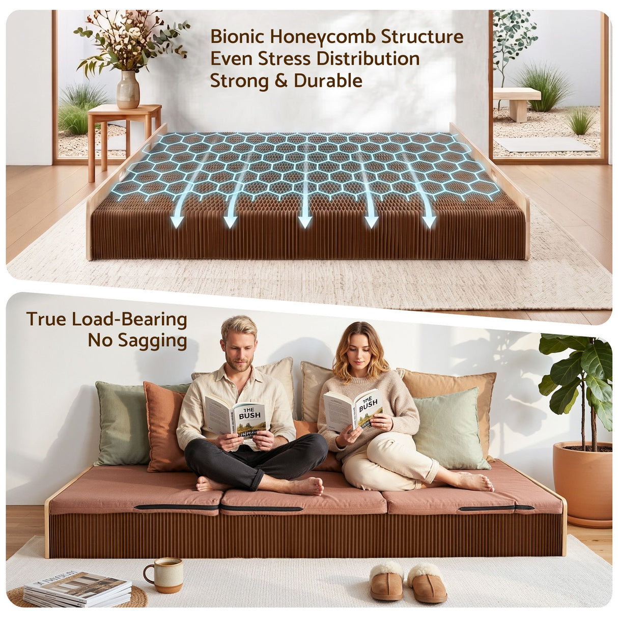 Sestri Single Bed Frame, Natural