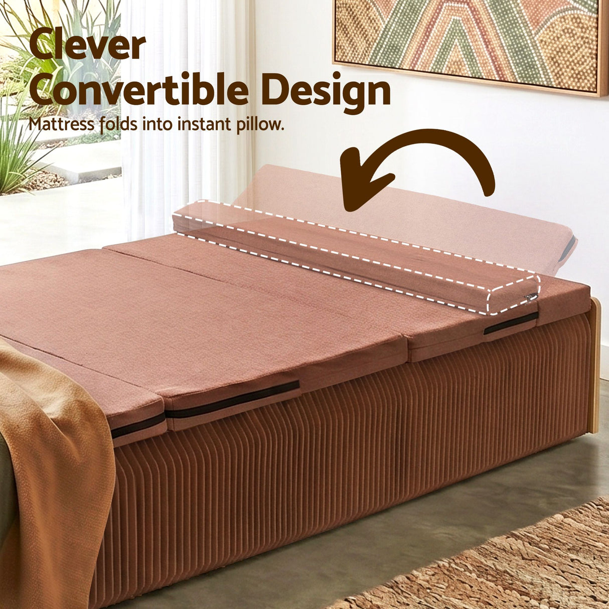 Sestri Single Bed Frame, Natural
