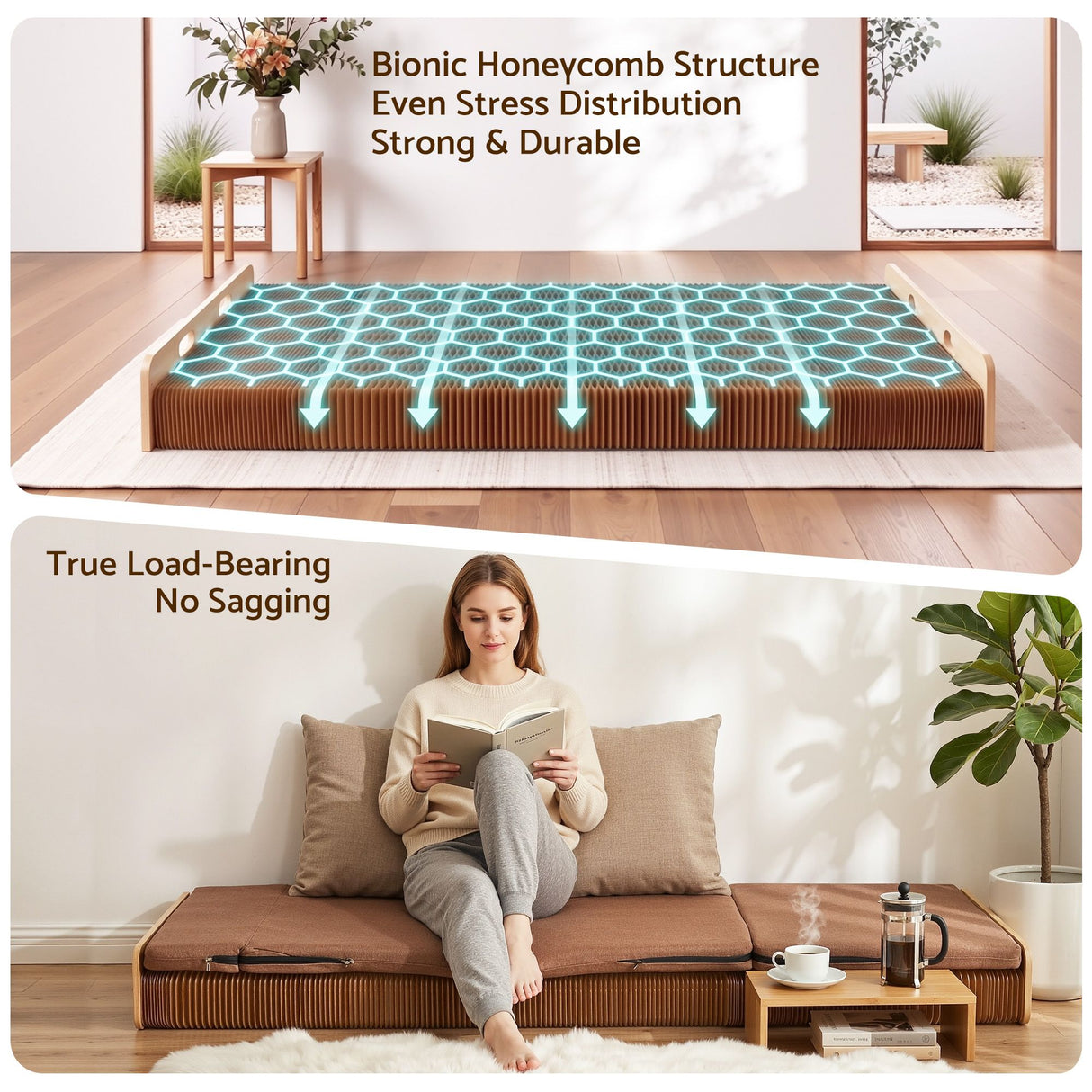 Noli Single Bed Frame, Natural