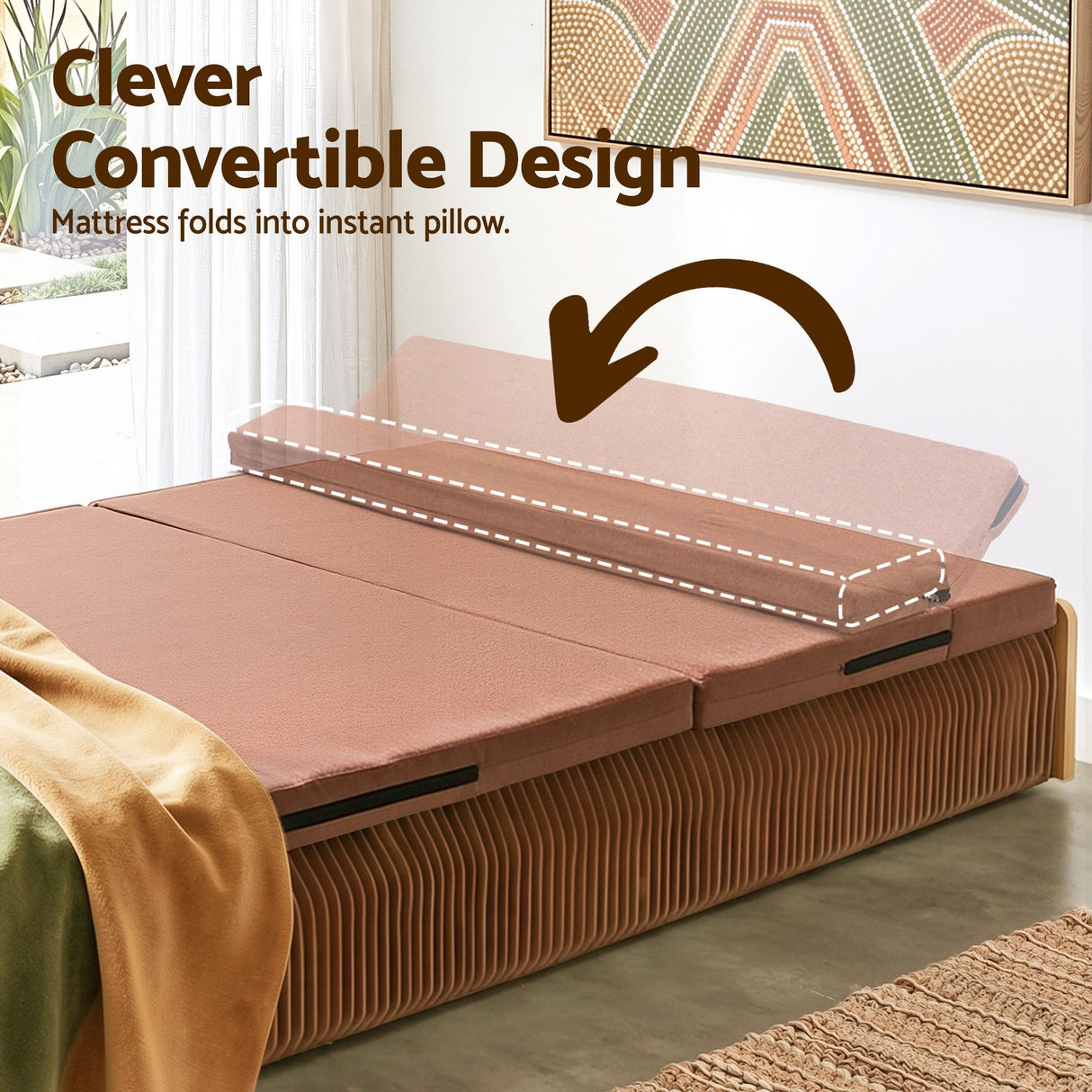 Noli Single Bed Frame, Natural