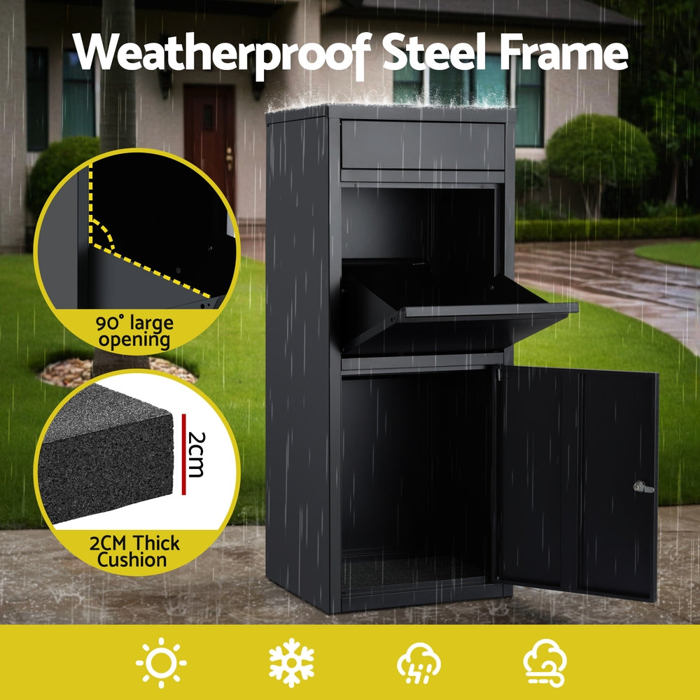 Parcel drop box dimensions