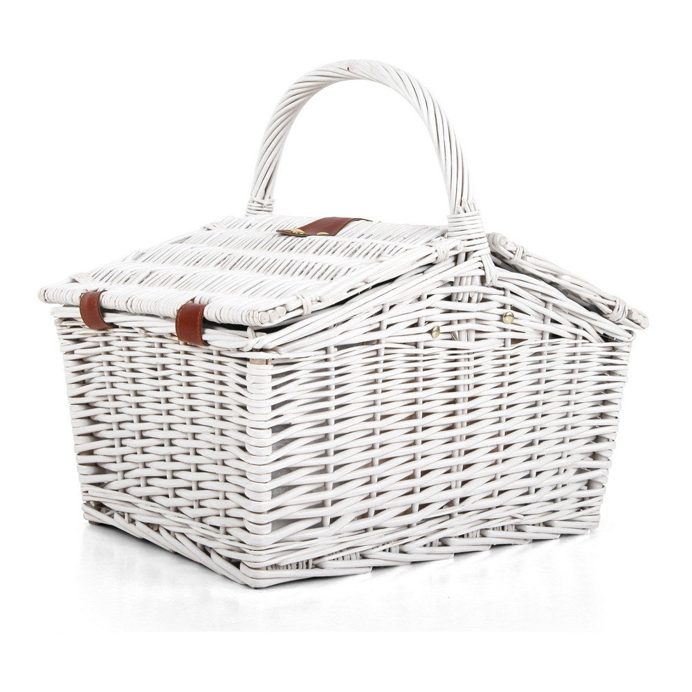 Perigueux Willow Picnic Basket Set, 2 Person