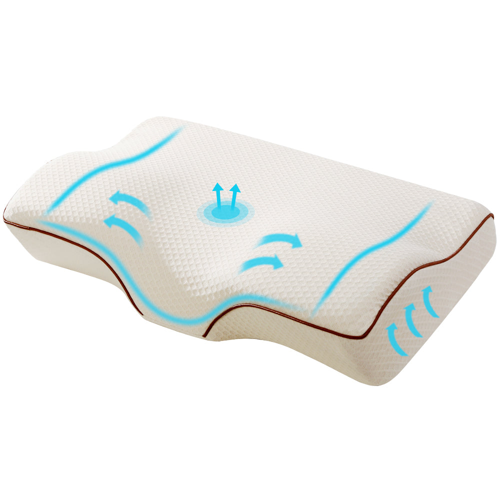 Giselle Bedding Memory Foam Contour Pillow — 100% High-Density Foam, Classic — Allure Home Collections