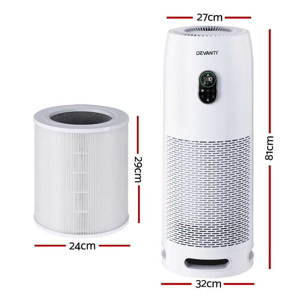 Cutaway of the four layer filtration system with HEPA and carbon layers
