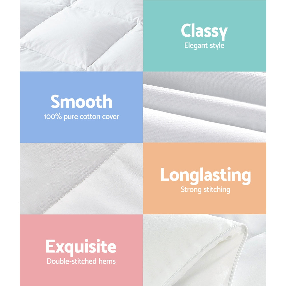Windrush 800GSM Goose Down Feather Quilt, Super King