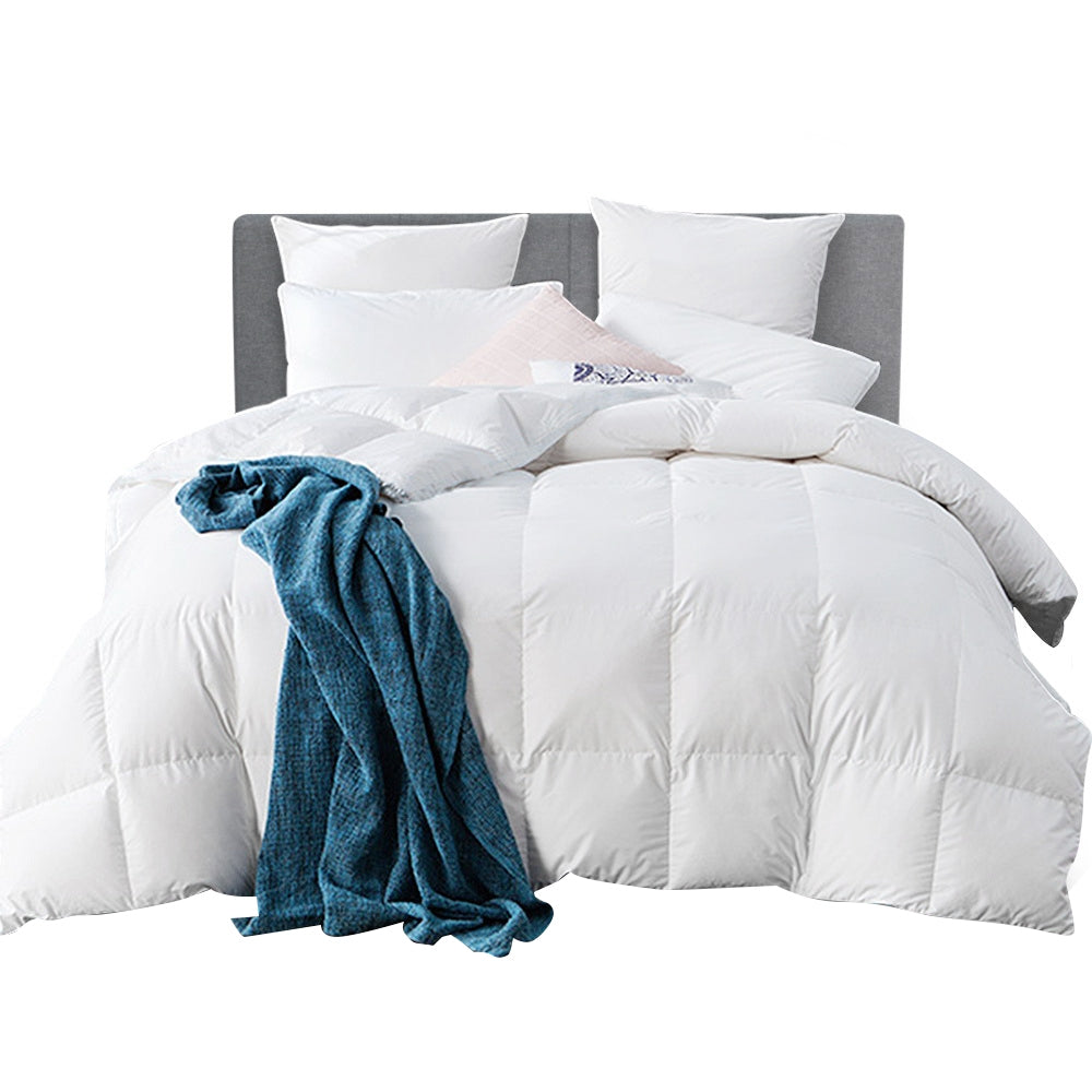 Wormington Goose Down and Feather Quilt, Super King, 500GSM