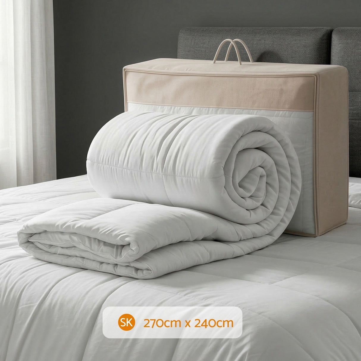 Great Barrington 500GSM Wool Quilt, Super King