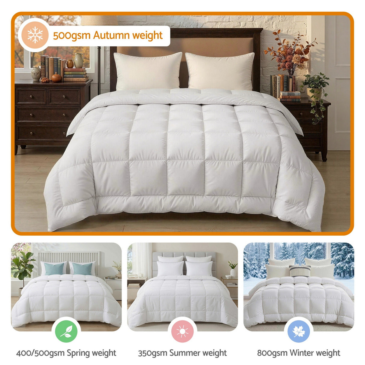 Great Barrington 500GSM Wool Quilt, Super King