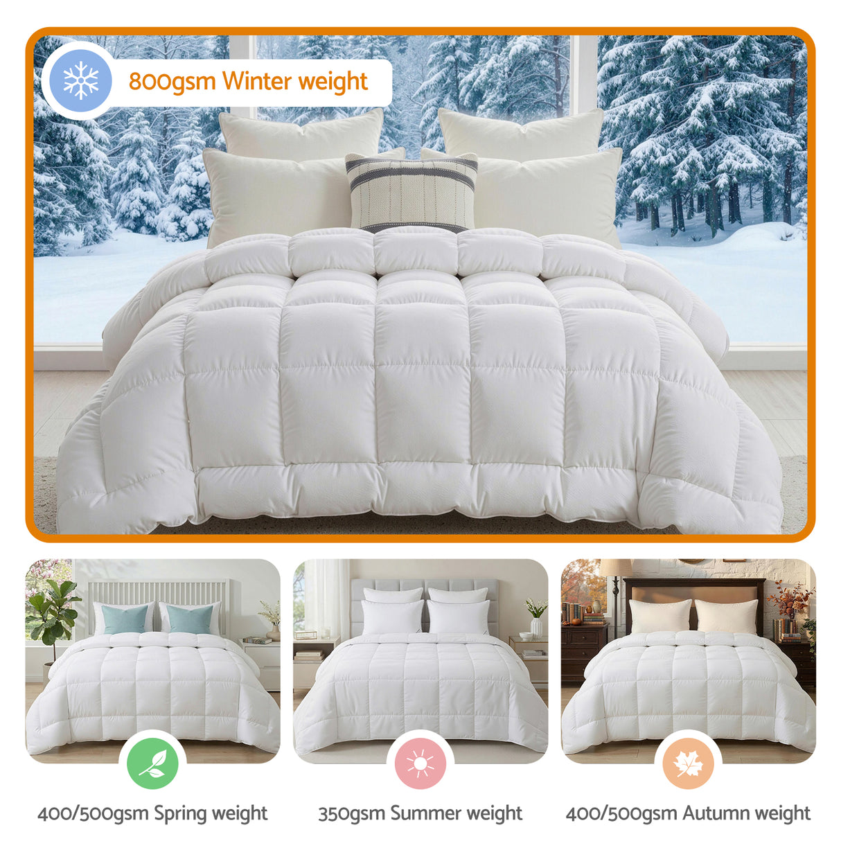 Great Barrington 800GSM Wool Quilt, King