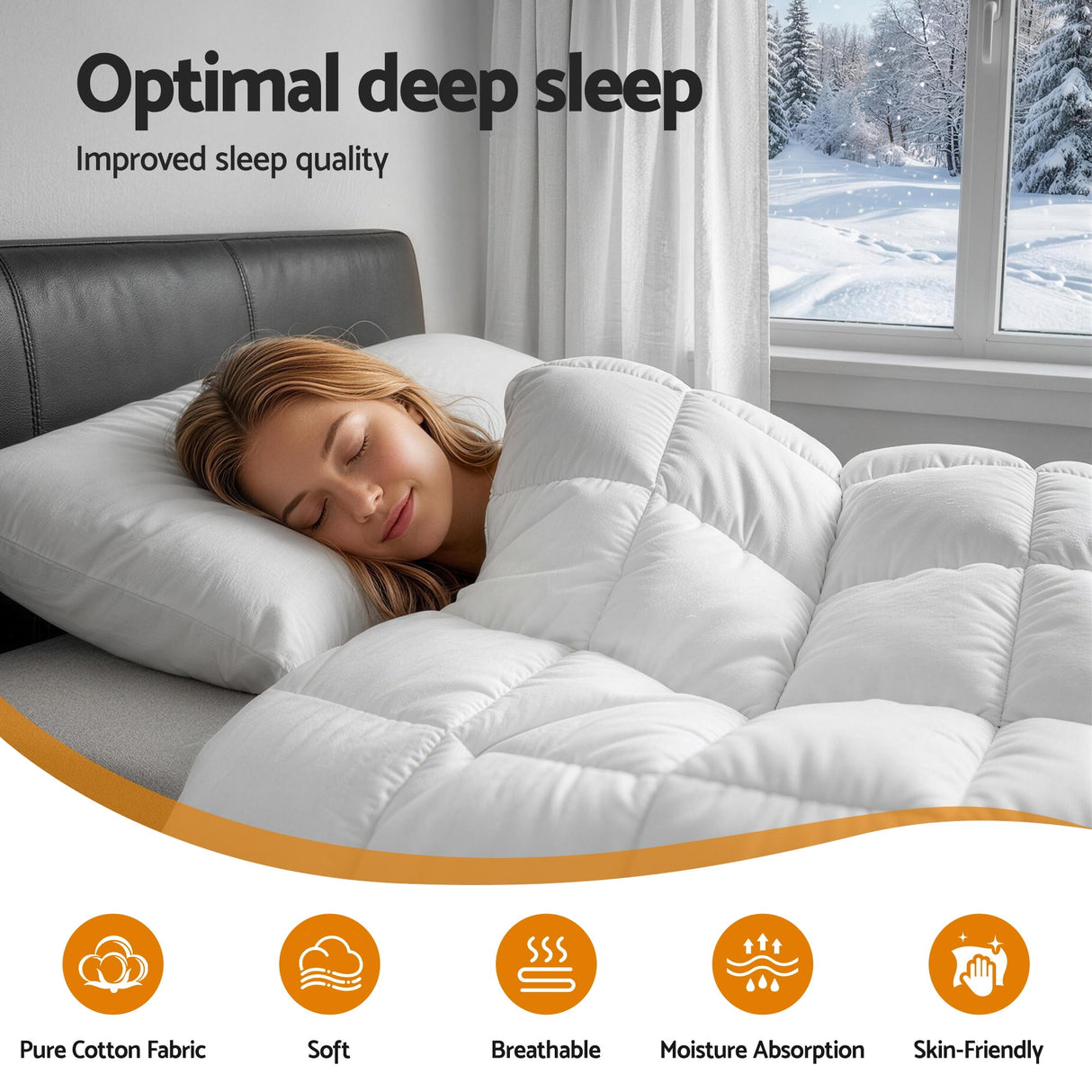 Oakridge Wool Quilt, Queen, 800GSM