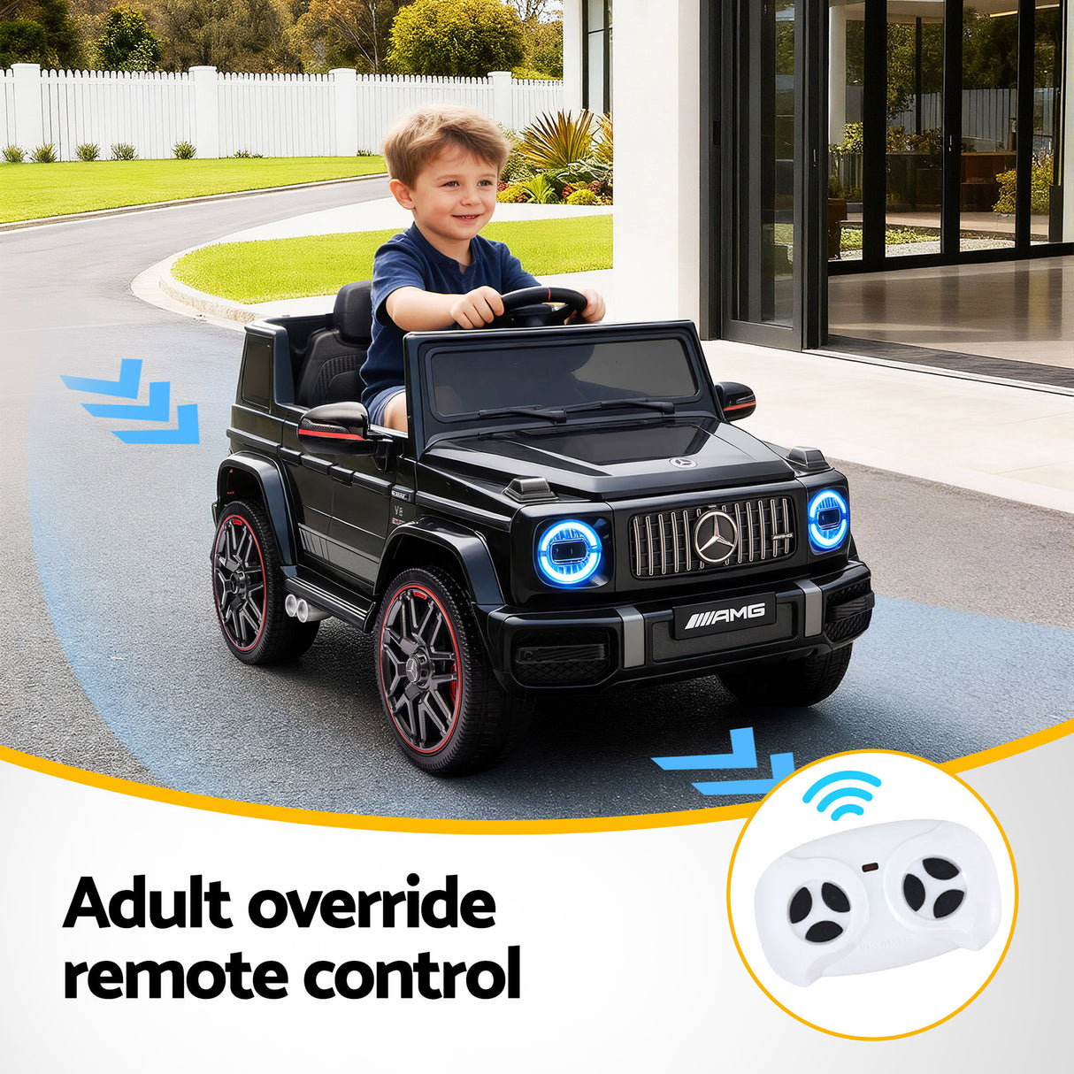 Gaydon Kids Ride On Car, 12V Electric, Black
