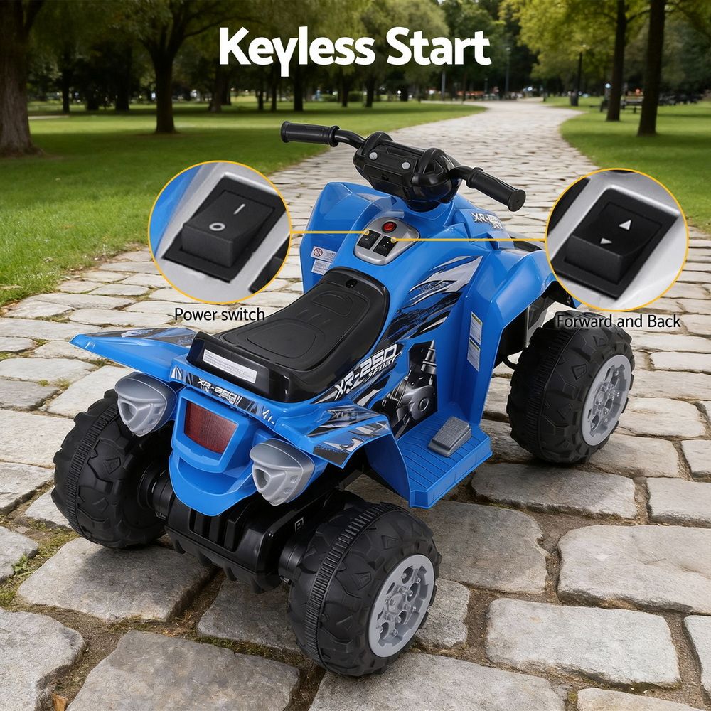 Kinloss Ride On ATV Quad 12V Electric, Blue