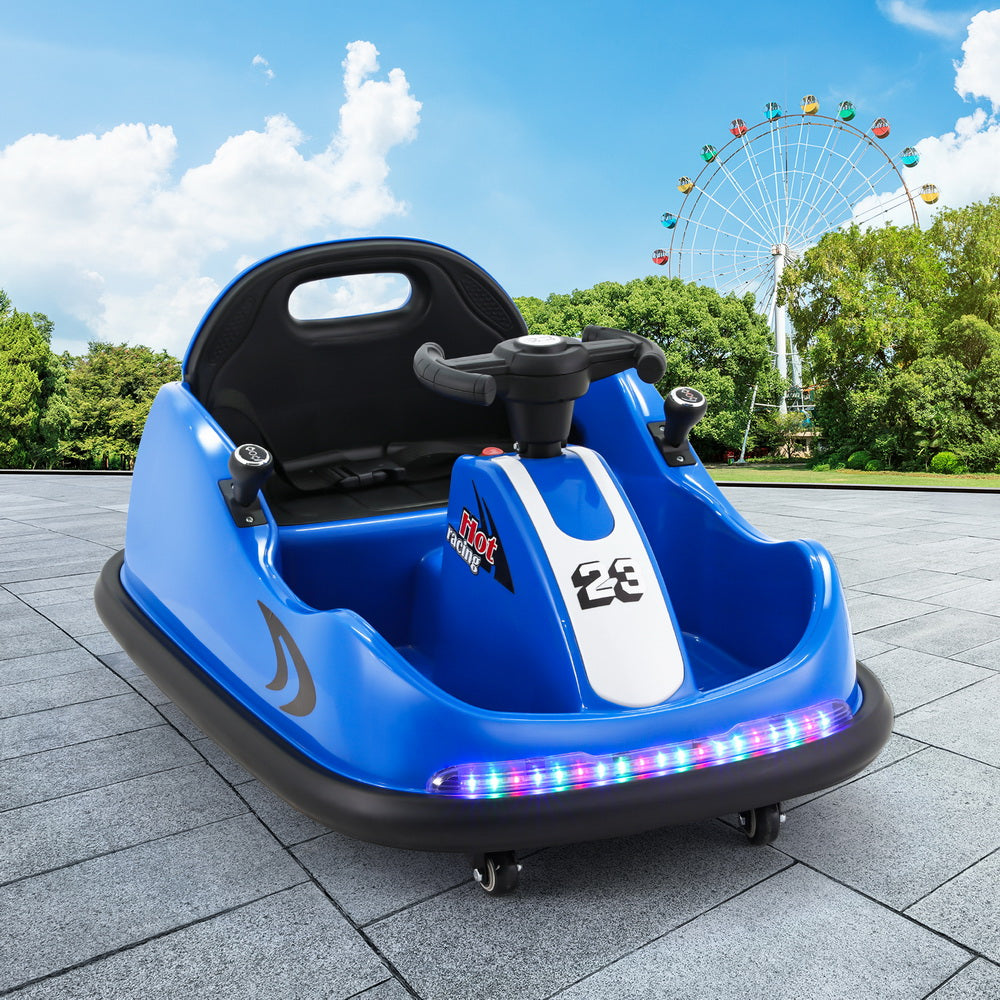 Kids Electric Ride On Bumper Kart with Remote Control 6V Blue