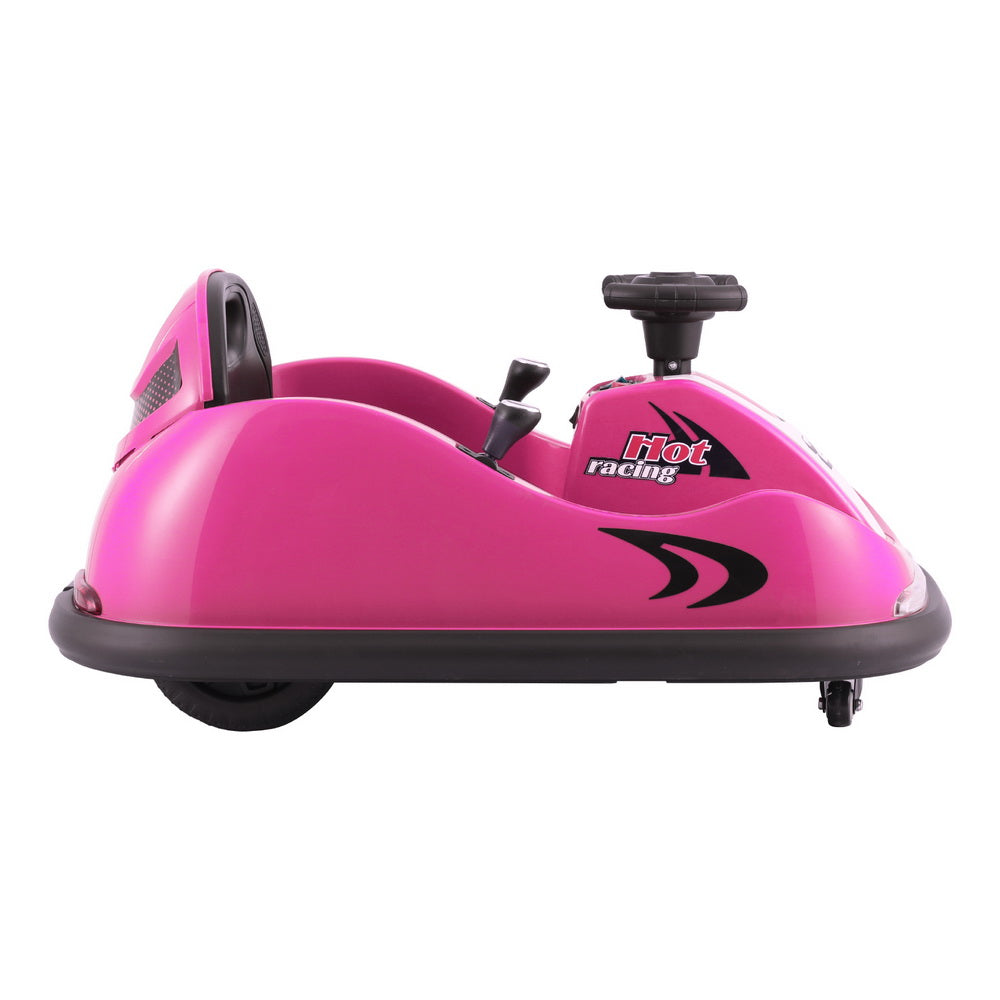 Kids Electric Ride On Bumper Kart with Remote Control 6V Pink