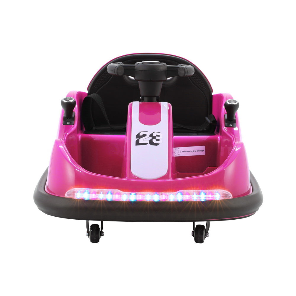Kids Electric Ride On Bumper Kart with Remote Control 6V Pink