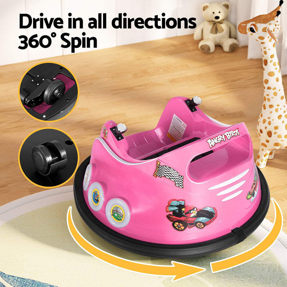 Kids Electric Ride On Bumper Car with Remote Control 6V Pink