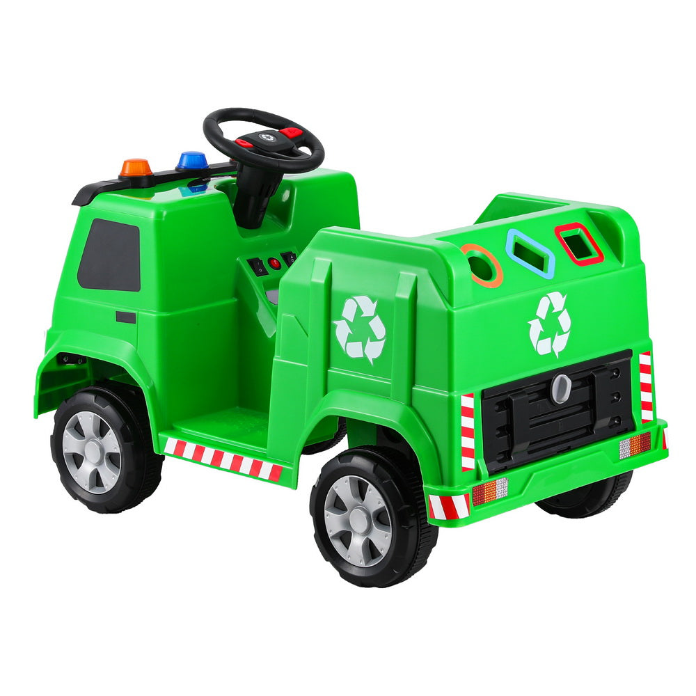 Peterhead Ride On Garbage Truck 12V Electric, Green