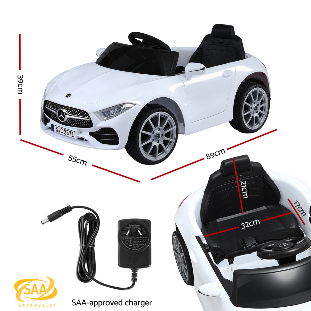 Predannack Kids Ride On Car, 12V Electric, White