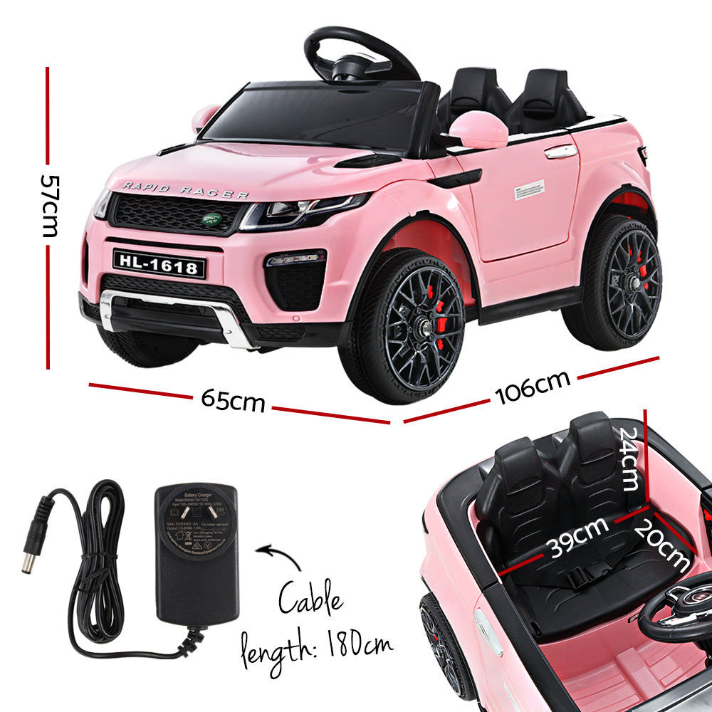 Nutts Kids Ride On SUV, 12V Electric, Pink