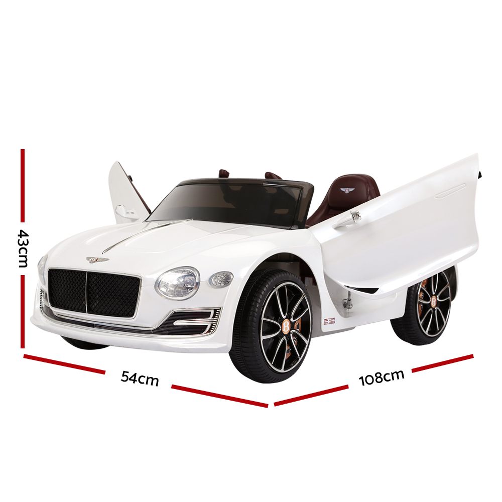 Hethel Kids Ride On Car, 12V Electric, White