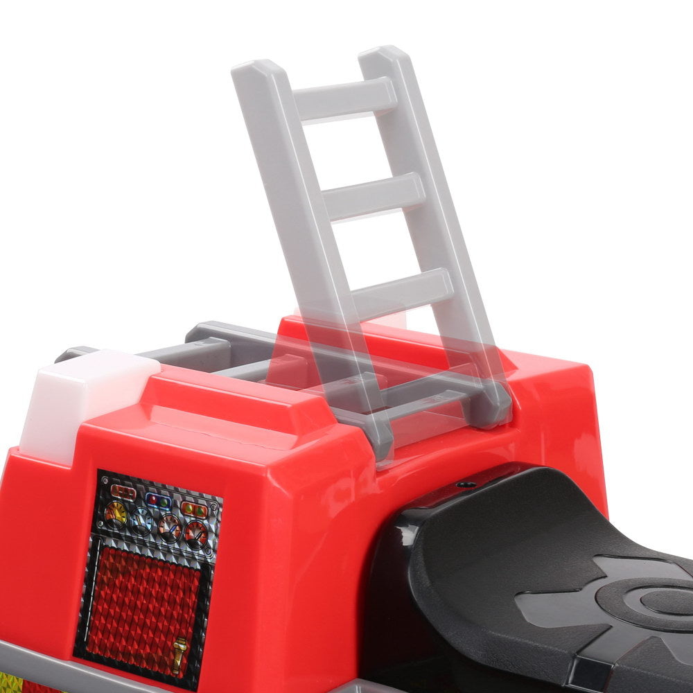 Kids Electric Ride On Fire Truck 6V Red