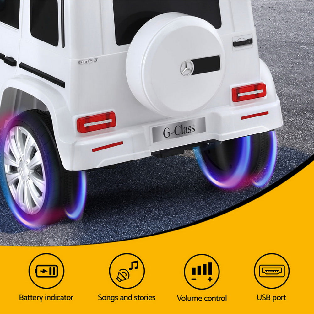 Ingliston Kids Ride On Car, 12V Electric SUV, White