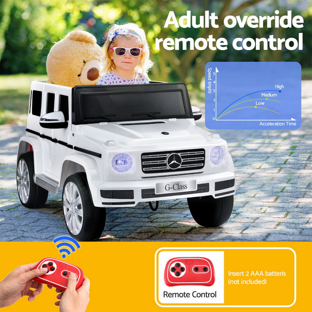Ingliston Kids Ride On Car, 12V Electric SUV, White
