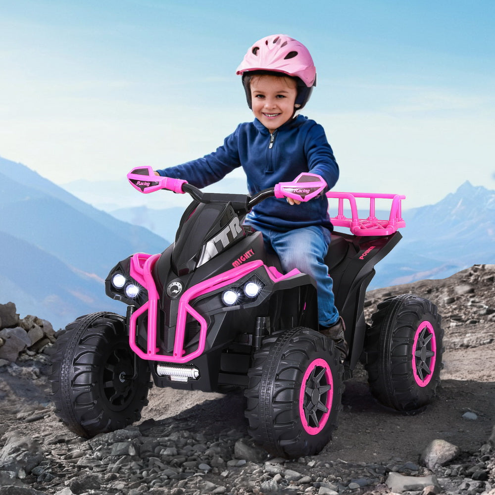 Boreham pink kids electric ride on ATV quad