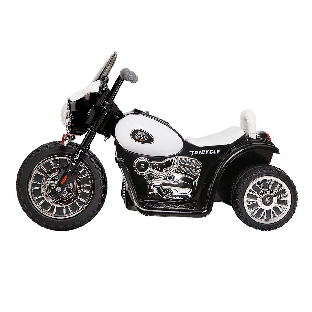 Kids Electric Ride On Police Cruiser Motorbike 6V Black