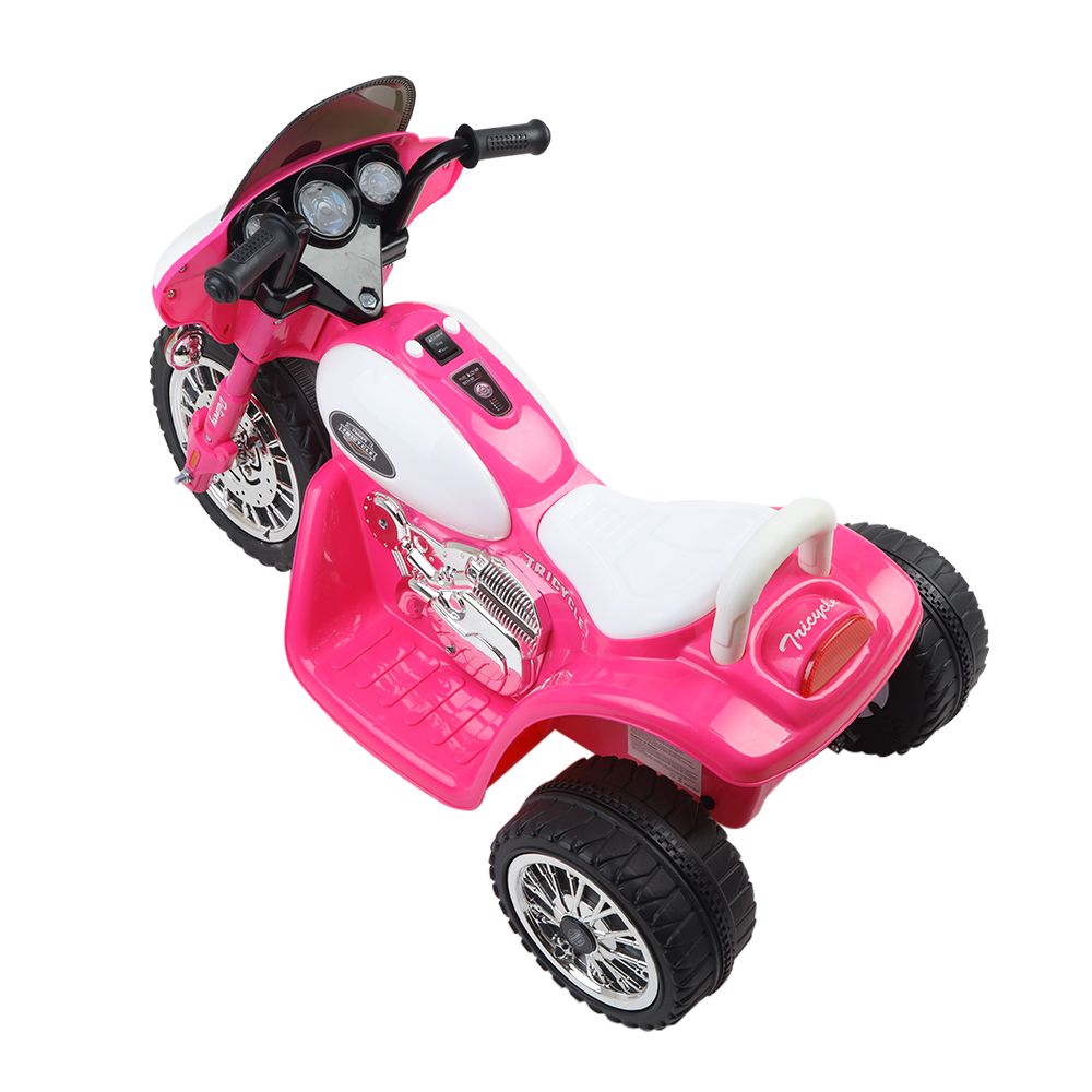 Mascardi Kids Electric Ride On Police Motorcycle, 6V, Pink