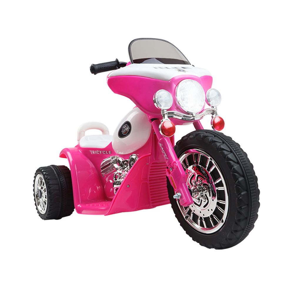Mascardi Kids Electric Ride On Police Motorcycle, 6V, Pink