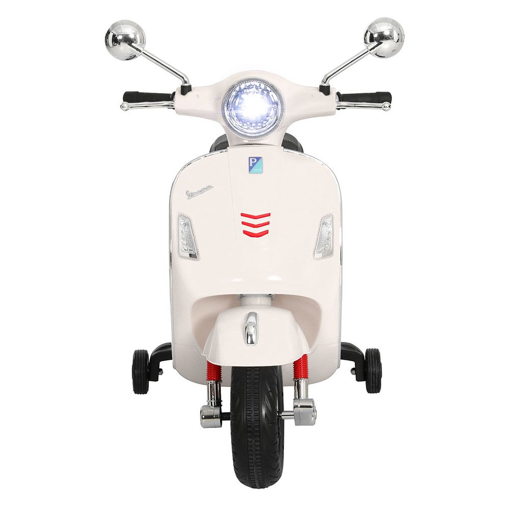 Gutierrez Kids Electric Ride On Scooter Motorcycle, White