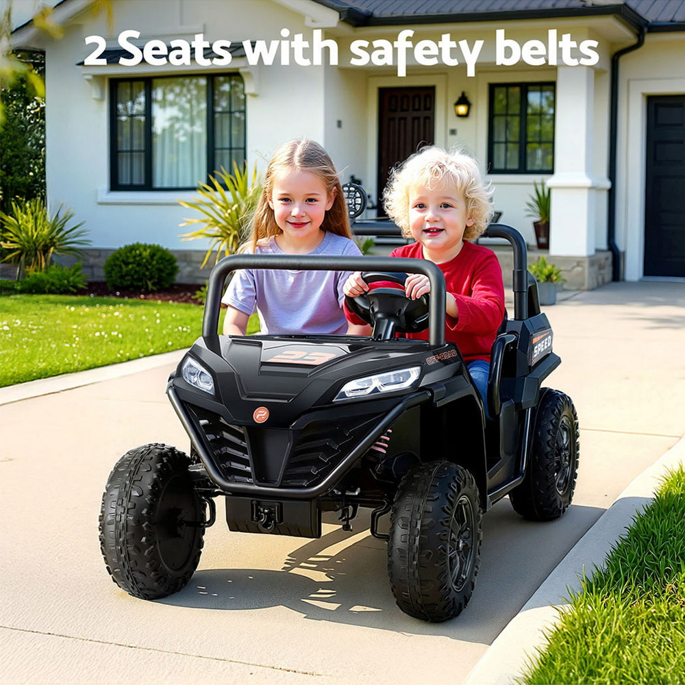 Kirkistown Kids Ride On Car, 12V Electric, Black