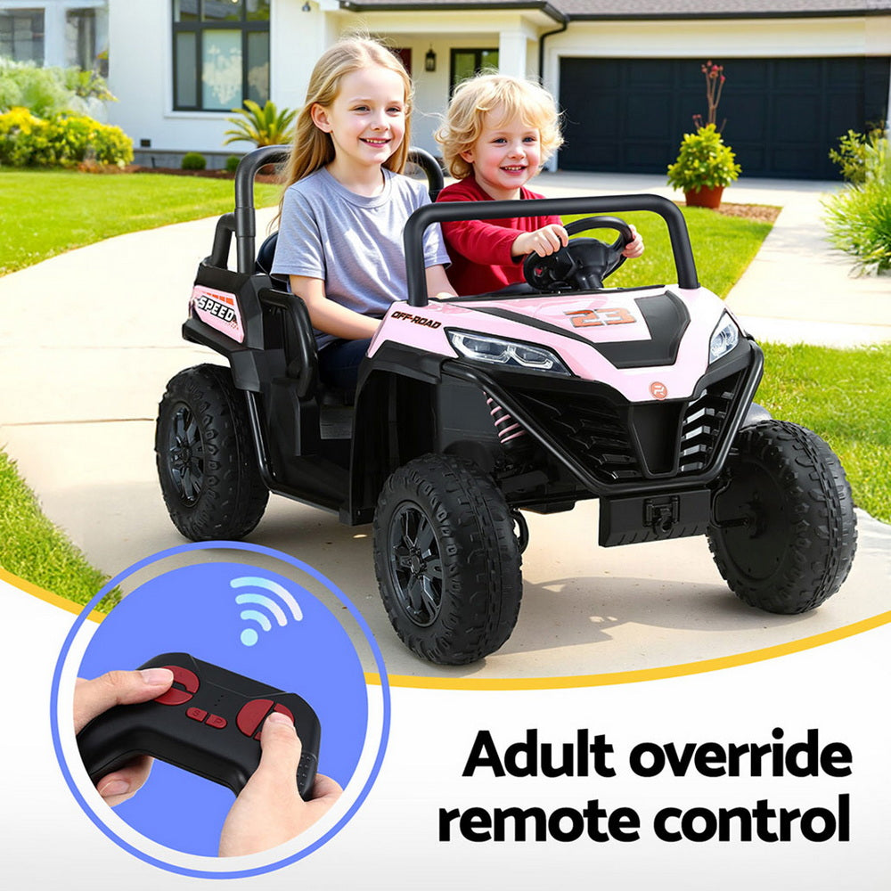 Kirkistown Kids Ride On Car, 12V Electric, Pink