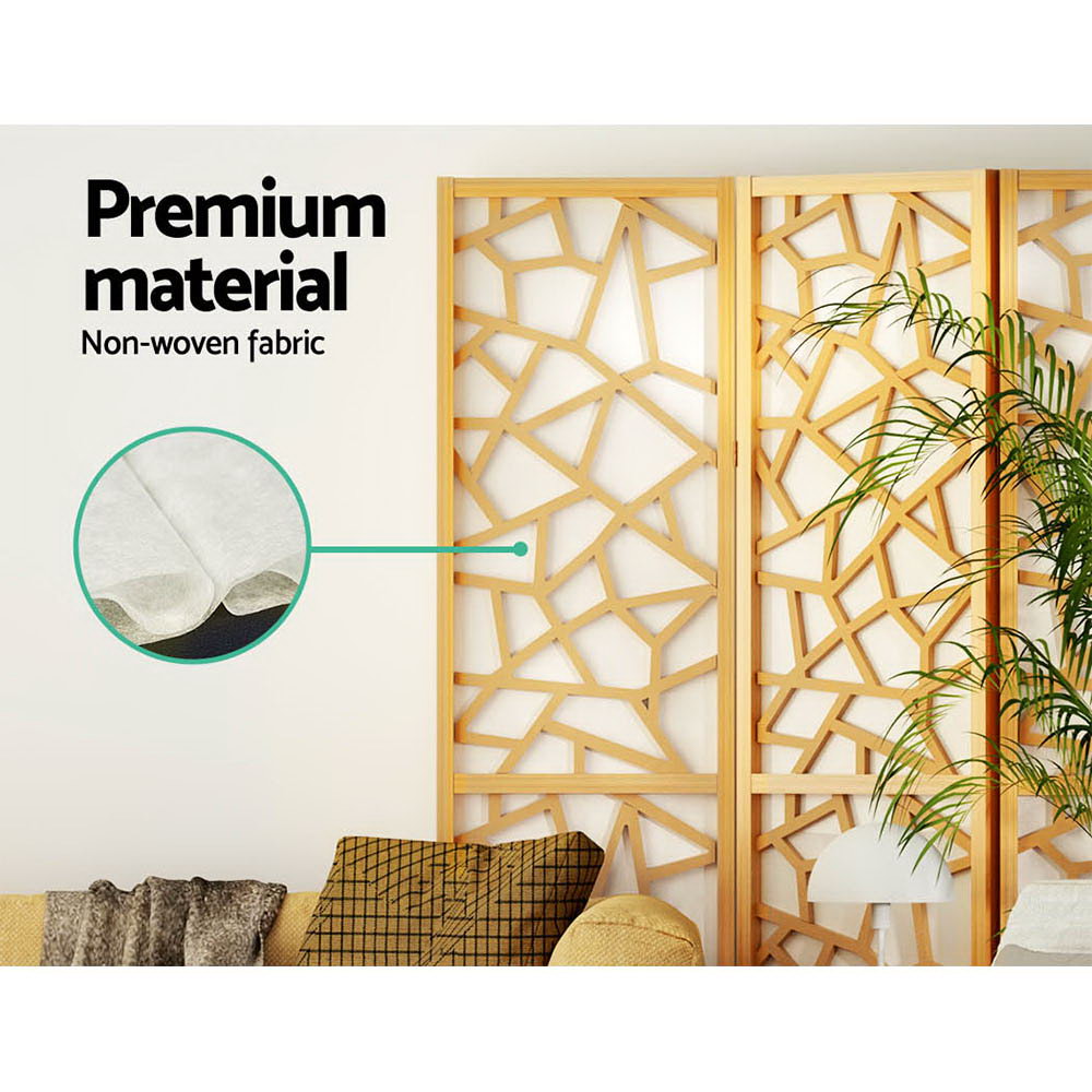 Lakes Entrance 8 Panel Room Divider Screen, Natural