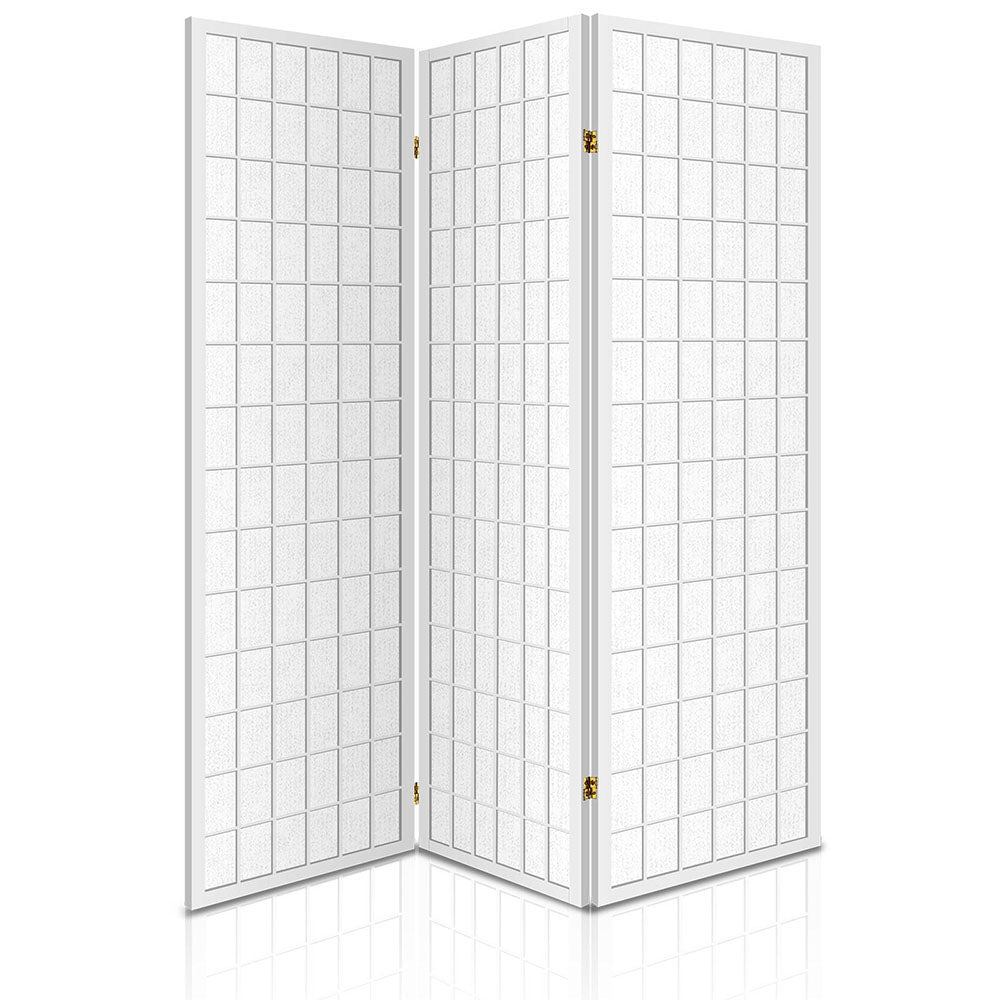 Cann River 3 Panel Pine Room Divider Screen, White view 8