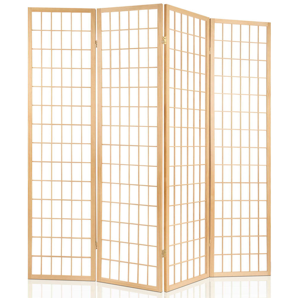 Cann River 6 Panel Pine Room Divider Screen, Natural view 3