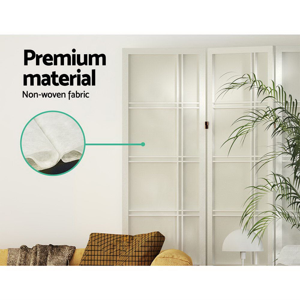 Bairnsdale 3 Panel Room Divider Screen, White