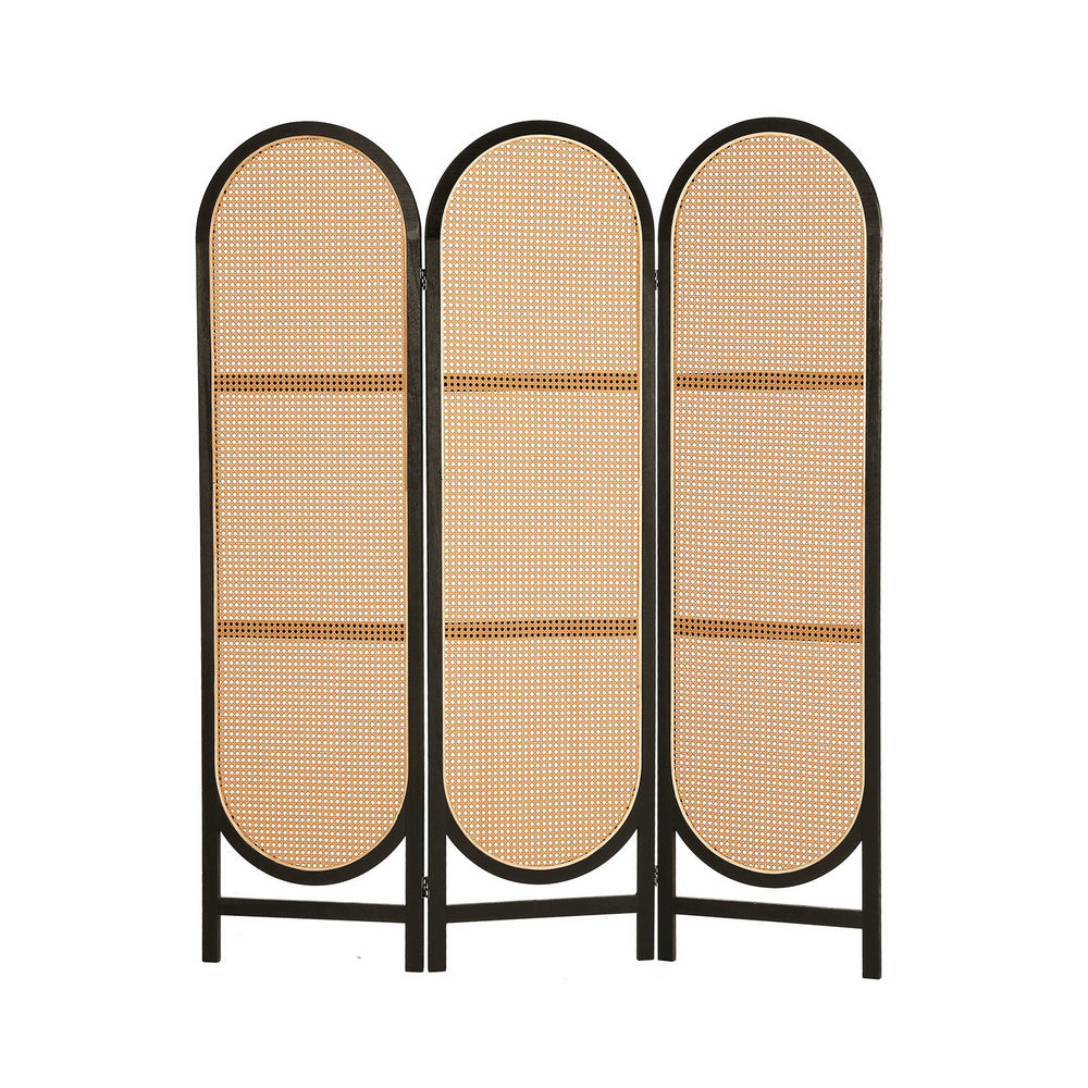 Nowa Nowa 3 Panel Rattan Room Divider Screen, Brown