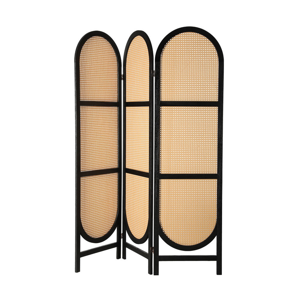 Nowa Nowa 3 Panel Rattan Room Divider Screen, Brown
