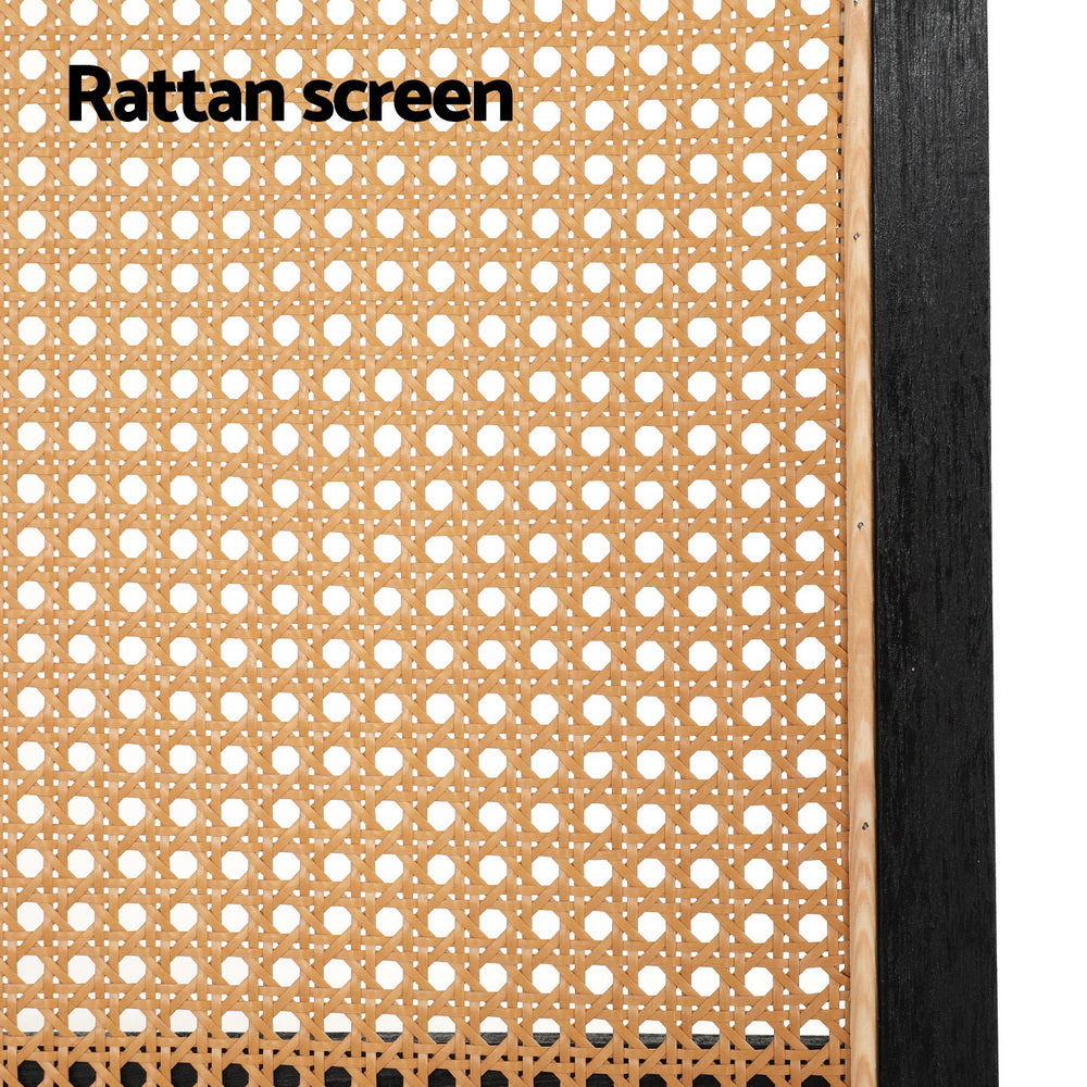 Nowa Nowa 3 Panel Rattan Room Divider Screen, Brown