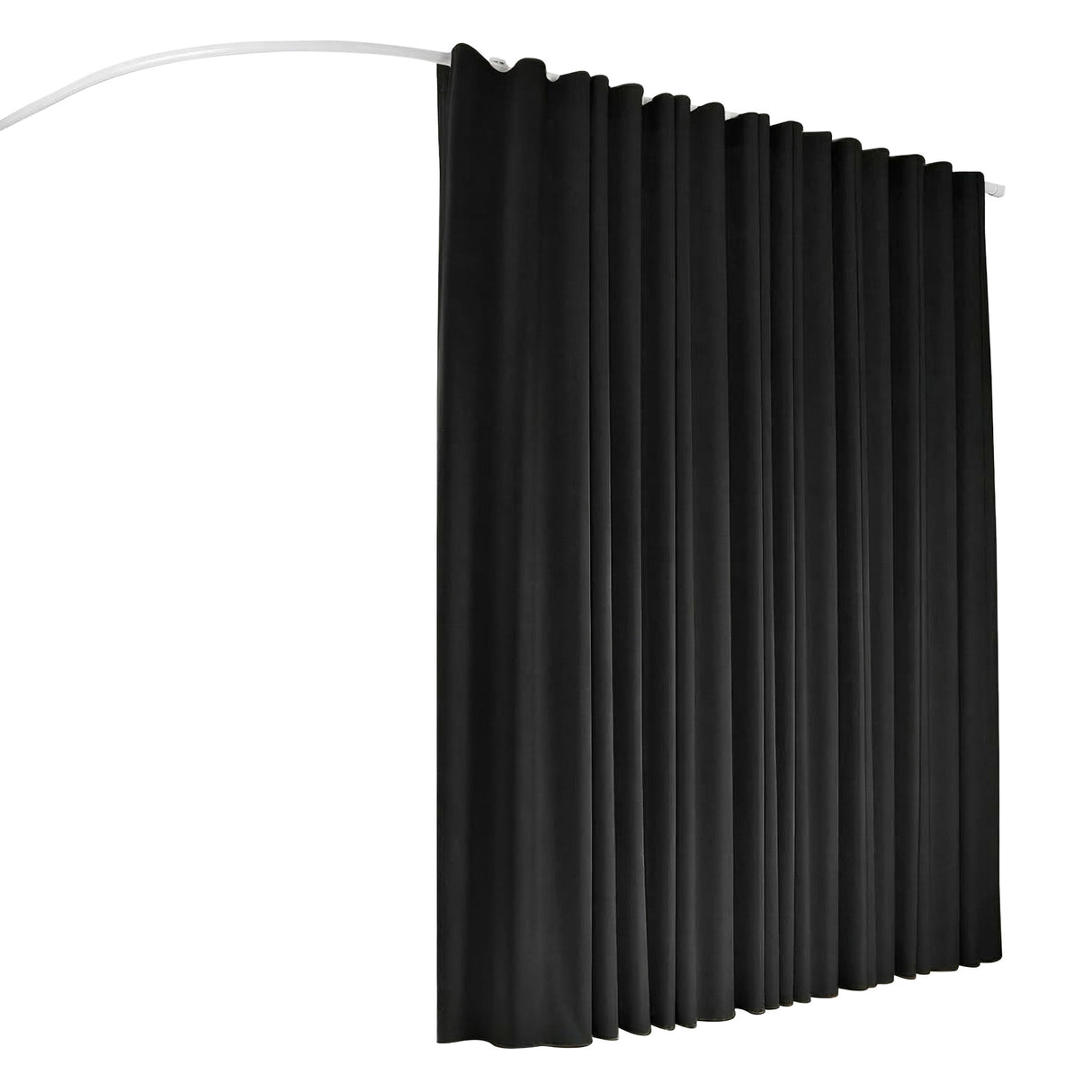 Buchan Ceiling Mounted Curtain Room Divider, Black view 3