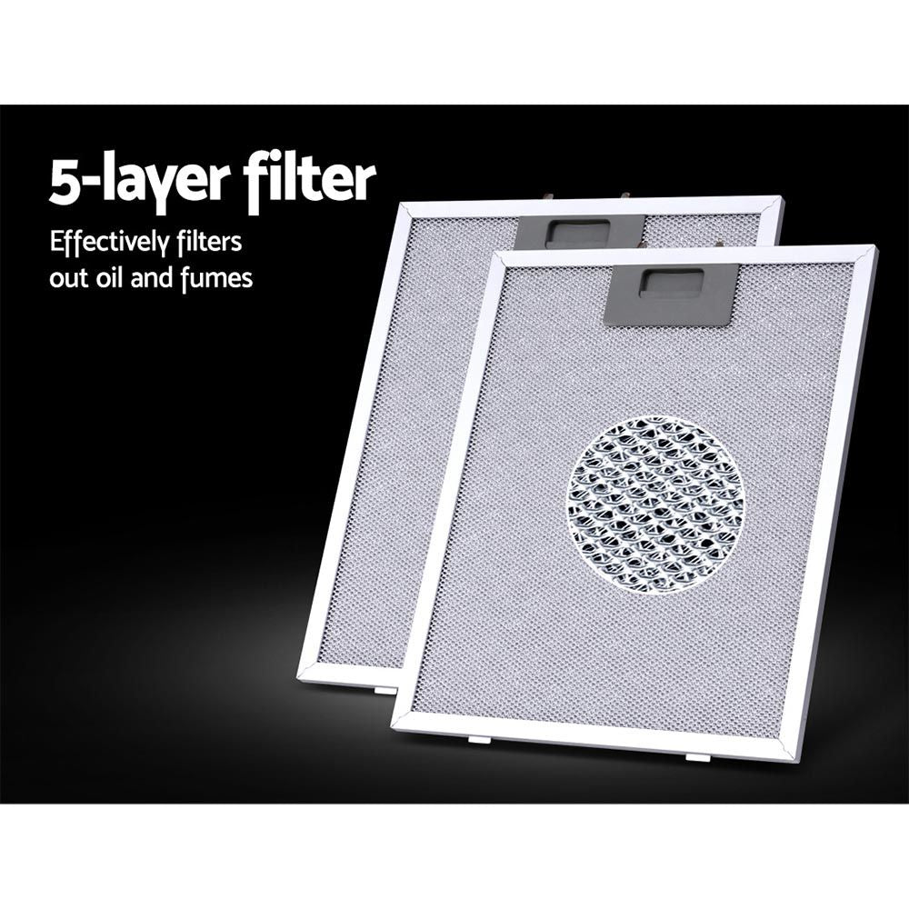 Five layer aluminium filter removed from the black range hood